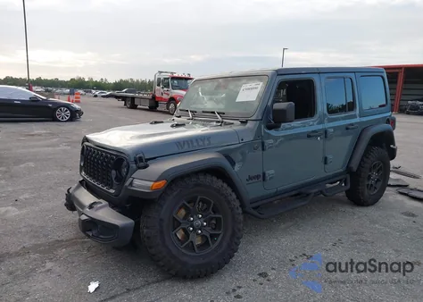 2024 Jeep Wrangler 4-Door Willys 4X4 from USA, damaged, VIN 1C4PJXDG7RW353468